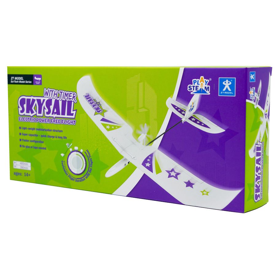 Skysail Electric Free Flight Airplane By PlaySTEM