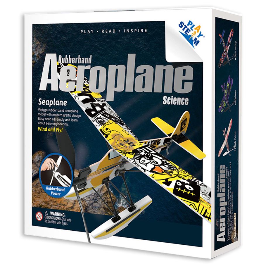 Rubber Band Airplane Science - Seaplane By PlaySTEM
