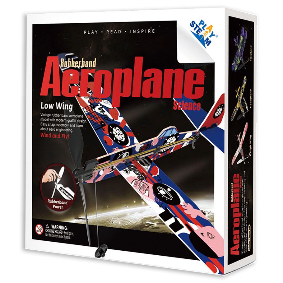 Rubber Band Airplane Science - Low Wing By PlaySTEM