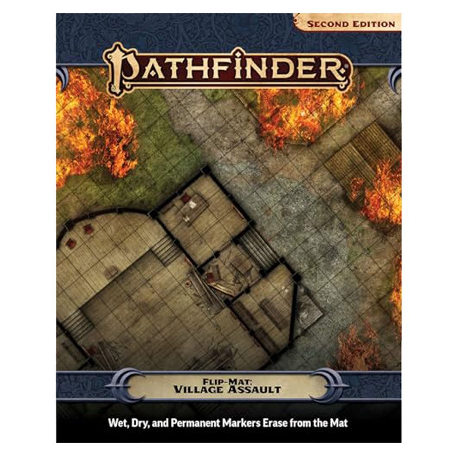 Pathfinder 2E: Flip-Mat: Village Assault By Paizo