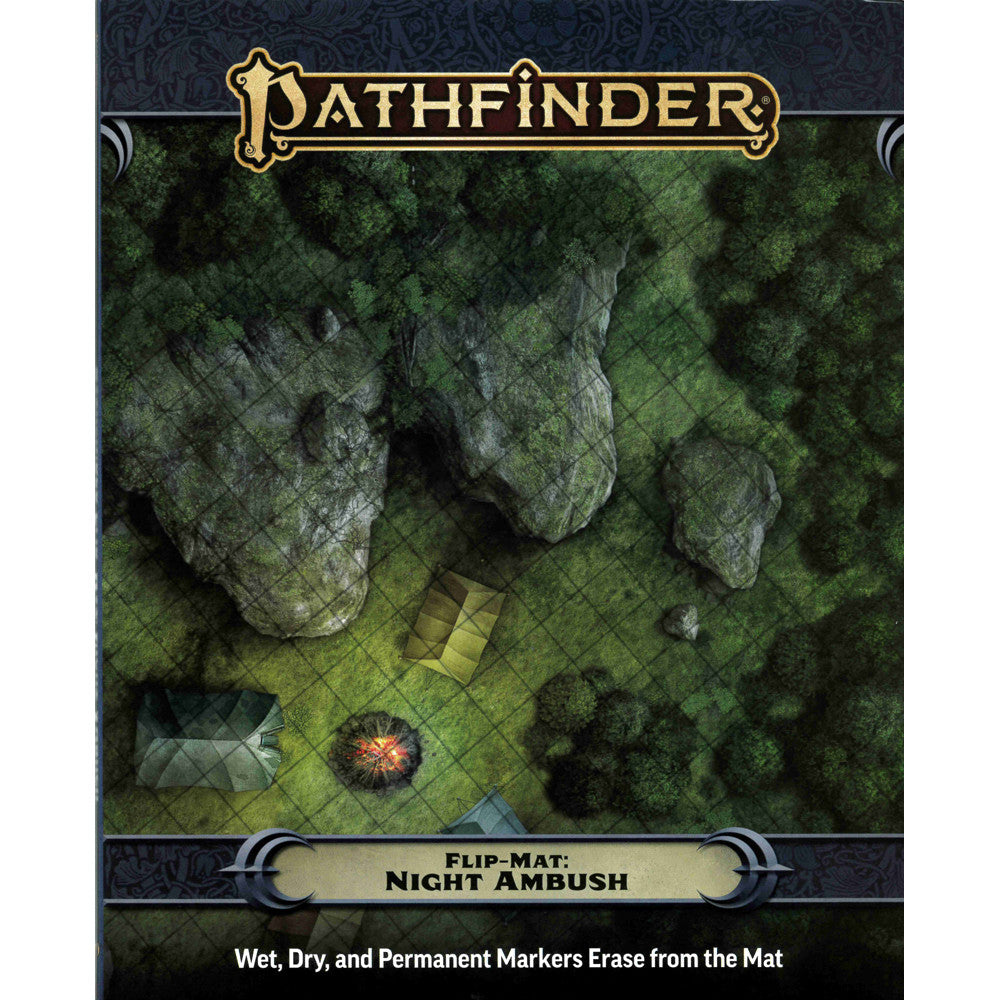 Pathfinder 2E: Flip Mat: Night Ambush By Paizo