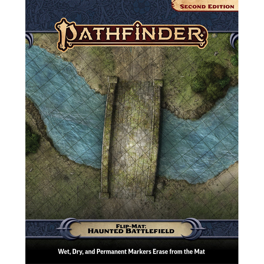 Pathfinder 2E: Flip-Mat: Haunted Battlefield By Paizo