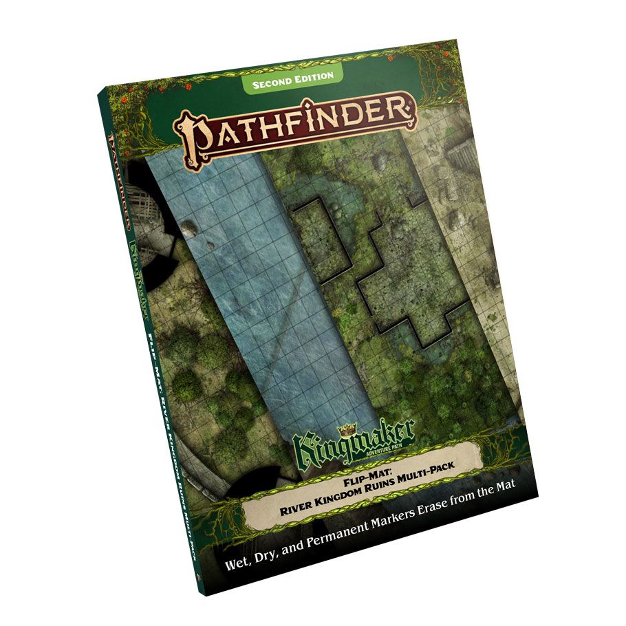 Pathfinder 2E: Flip-Mat: Kingmaker Adventure Path River Kingdoms Ruins Multi-Pack By Paizo