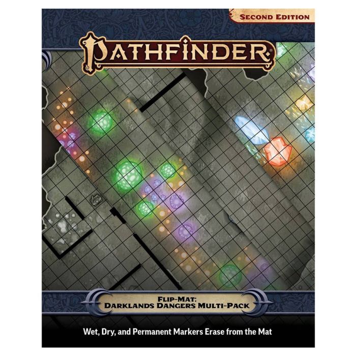 Pathfinder 2E: Flip-Mat: Darklands Dangers Multi-Pack - Cats In Hat Inc.
