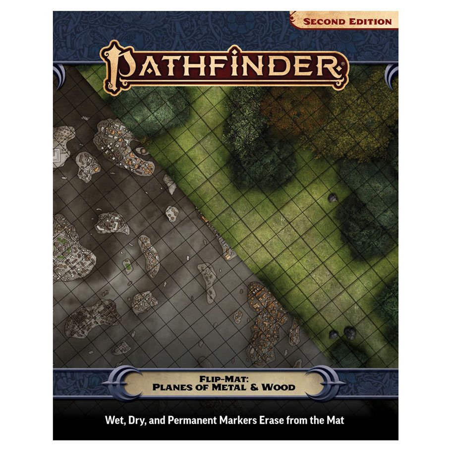 Pathfinder 2E: Flip-Mat: Planes Of Metal And Wood