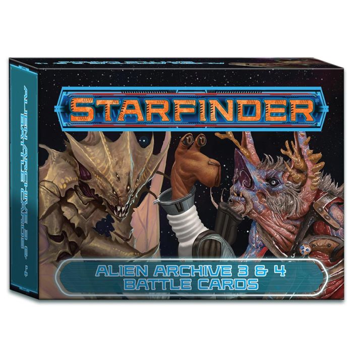 Starfinder: Alien Archive 3 & 4 Battle Cards - Cats In Hat Inc.