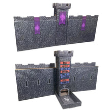 Dark Castle Dice Tower With Castle Walls And Magnetic Turn Tracker Drak Gray