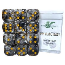 D6 Cube 18mm Diffusion Phylactery (12) - Cats In Hat Inc.