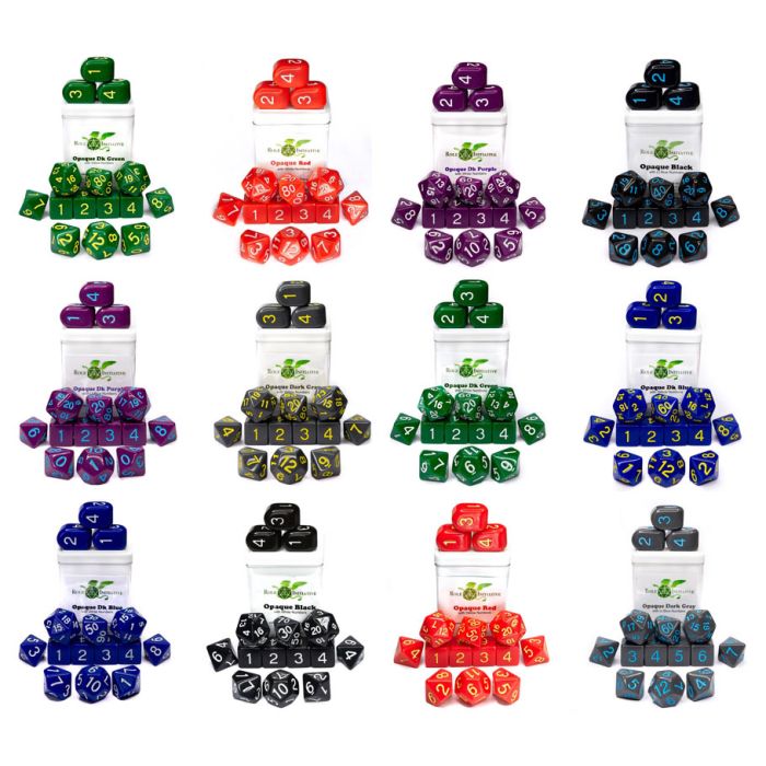 Opaque Dice Sampler Bundle: 15-Sets (12) - Cats In Hat Inc.