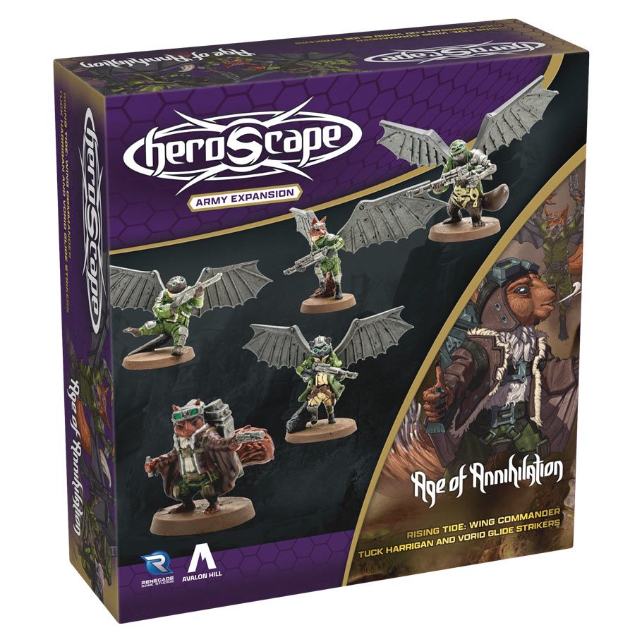Heroscape: Rising Tide: Wing Commander Tuck Harrigan and Vorid Glidestrikers Army Expansion