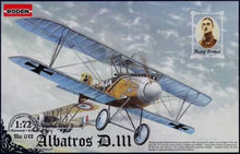 1/72 Albatros D III WWI German BiPlane Fighter