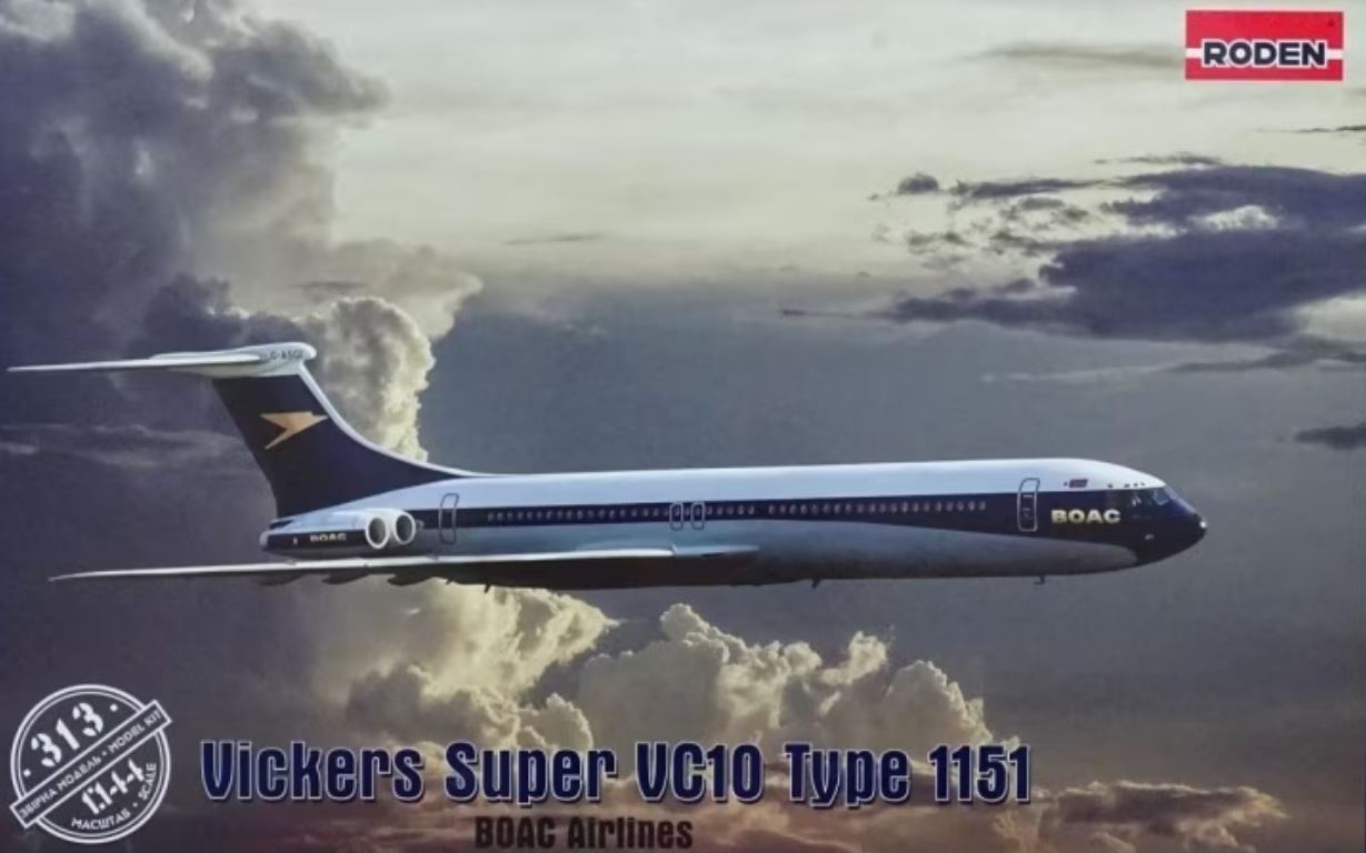 1/144 Vickers Super VC10 Type 1151 BOAC Airliner
