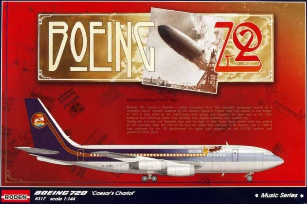 1/144 B720 Caesars Chariot Led Zeppelin Tour Passenger Airliner