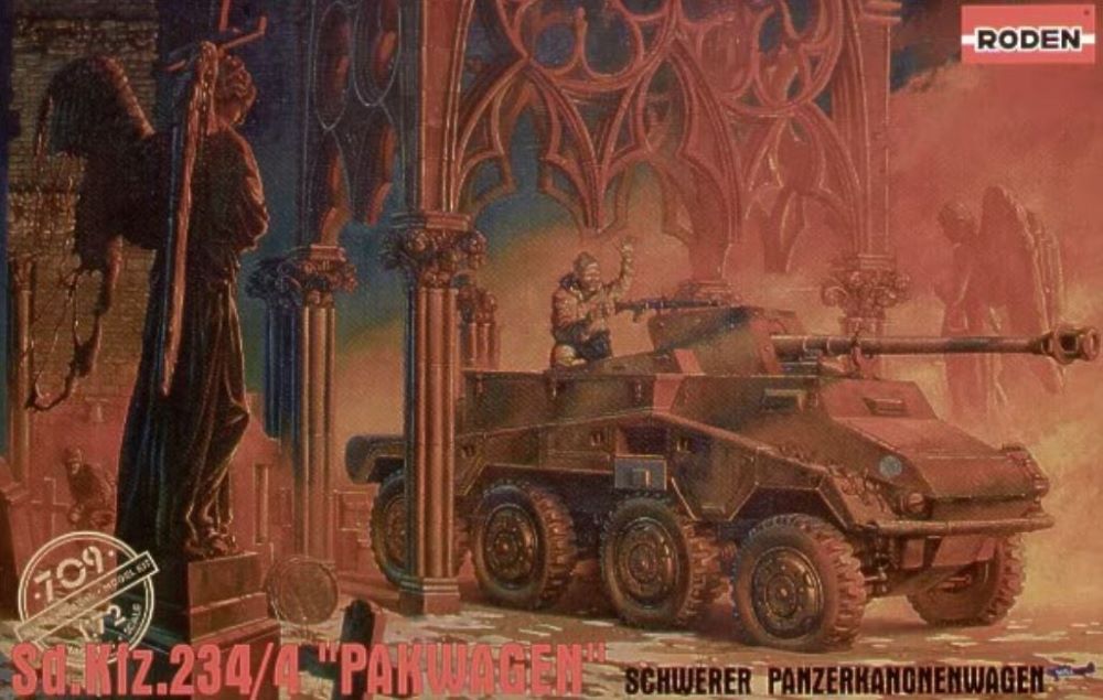 1/72 SdKfz 234/4 PakWagen Schwerer PzKanoneWg Armored Vehicle