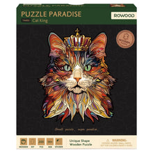 Puzzle: Wooden: Cat King 200 piece