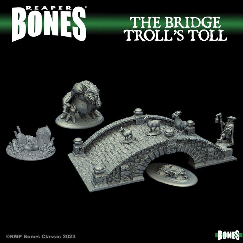 Bones Black: The Bridge Troll's Toll By Reaper Miniatures