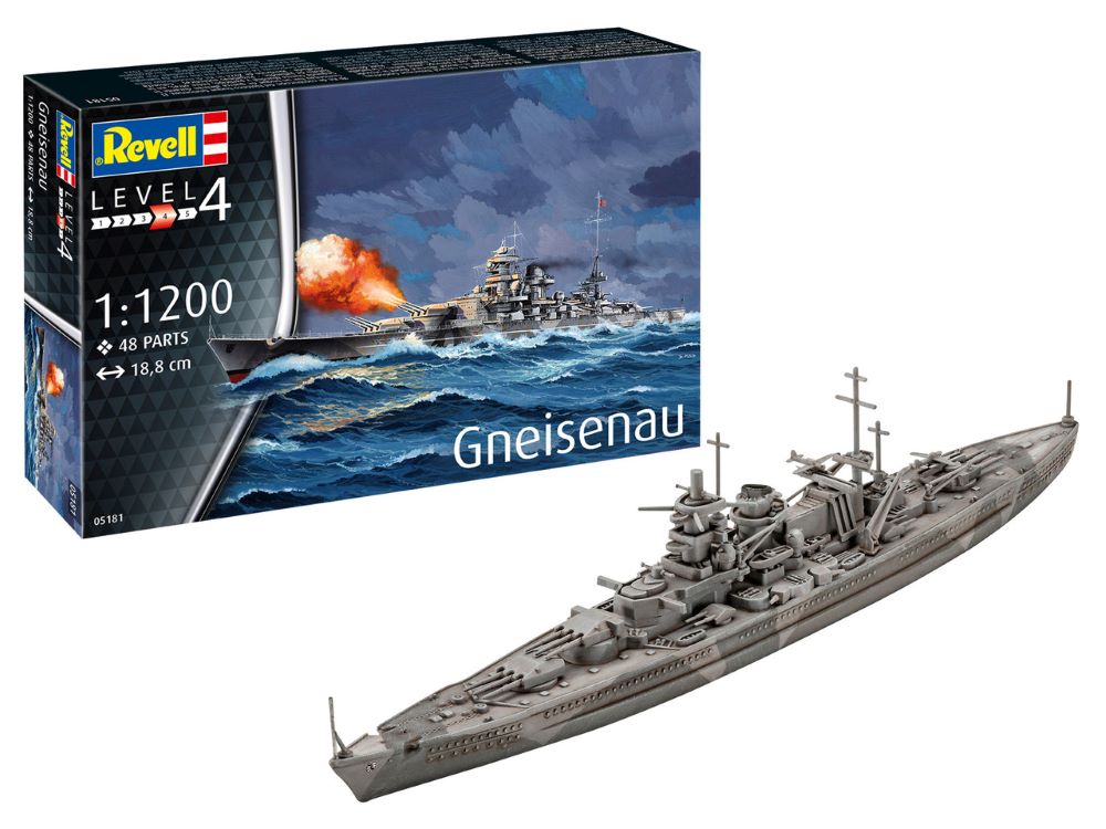 1/1200 German Gneisenau Battleship