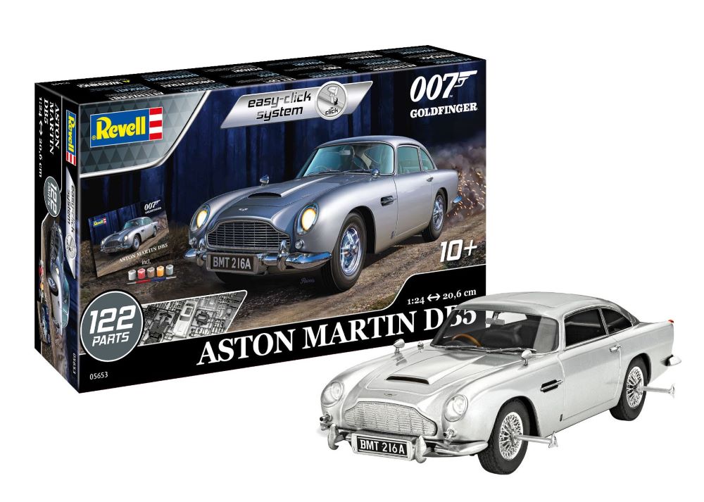 1/24 James Bond Aston Martin DB5 Car from Goldfinder Movie w/paint (Snap)