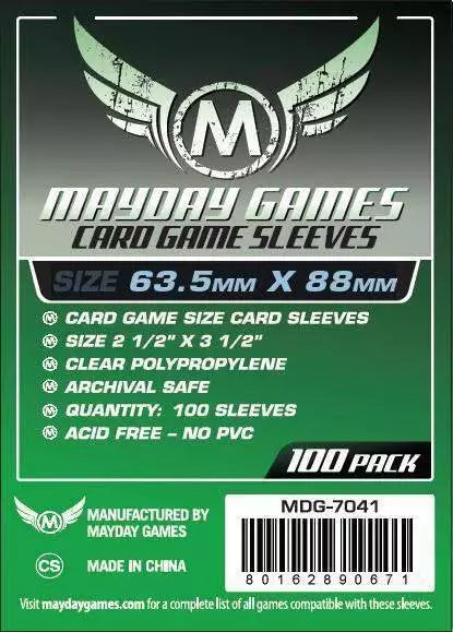 Mayday - Card Game Sleeves - 63.5x88mm - 100 pack