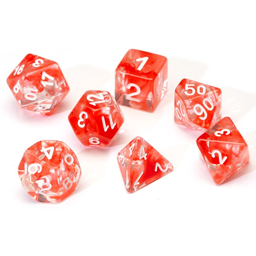 7-Set Cloud Resin Red With White