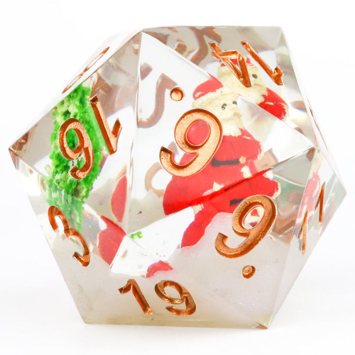 D20 Single 54mm Santa Scenic