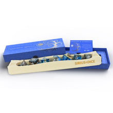7-Set Sapphire Grove Blue Resin With Nanmu-Style Phoebe Zhennan Wood And White - Cats In Hat Inc.