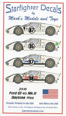 1/24 Ford Mk II Daytona 1966 24-Hours Race for MGK & FJM