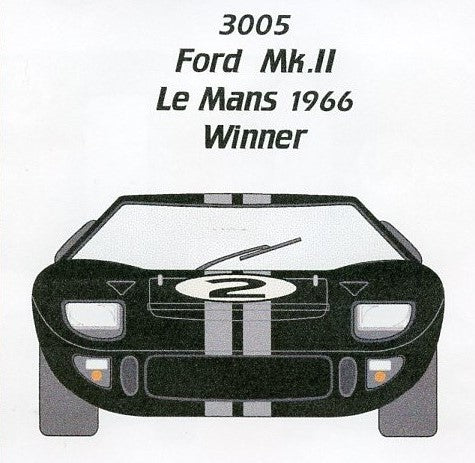 1/32 Ford GT Mk II 1966 LeMans Winner for Slot Cars