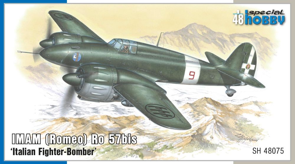 1/48 IMAM (Romeo) Ro57bis Italian Fighter Bomber