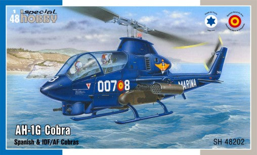 1/48 AH1G Cobra Helicopter (Spanish & IDF Cobras Markings)