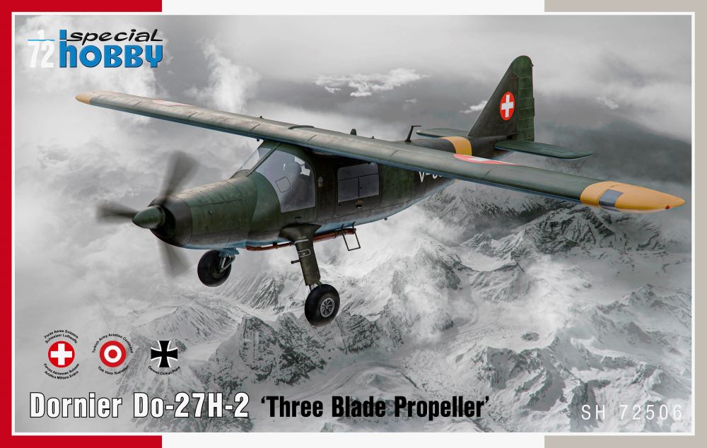 1/72 Dornier Do27H2 Three Blade Propeller Aircraft