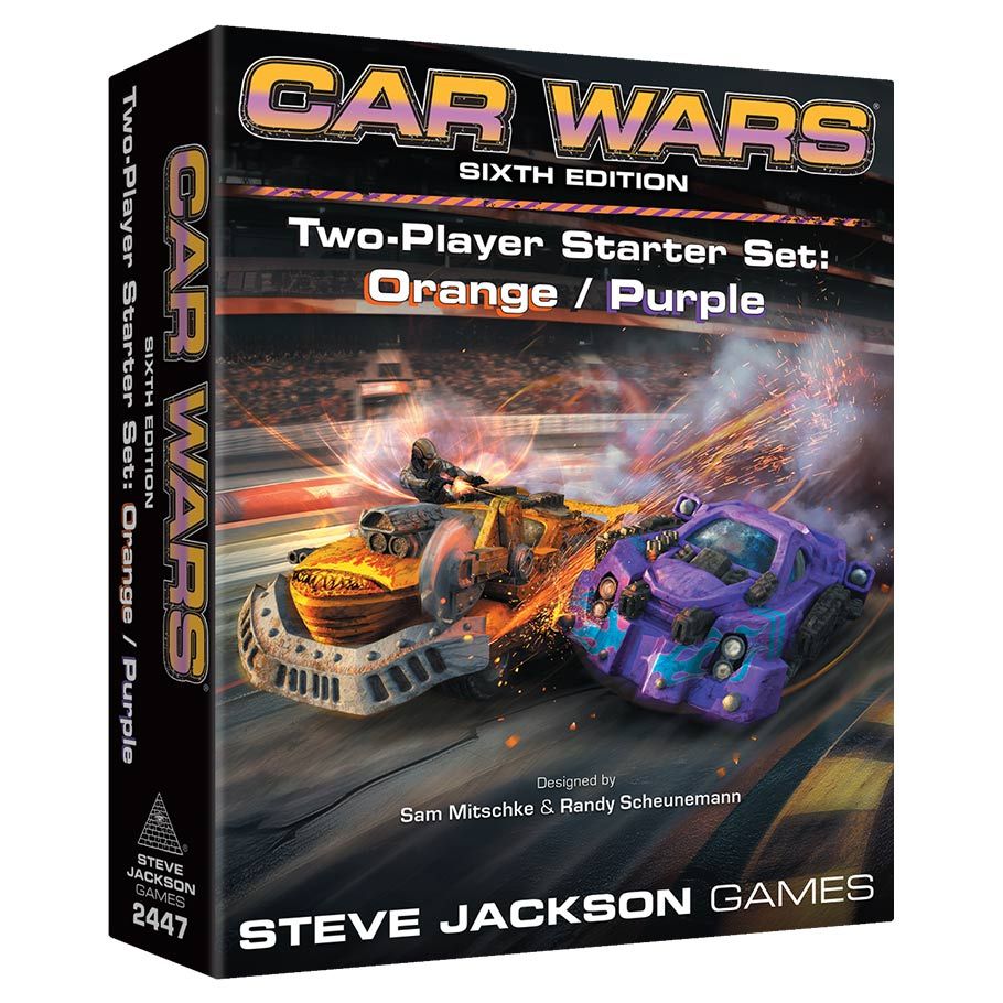 Car Wars: Two-Player Starter Set Orange/Purple By Steve Jackson Games