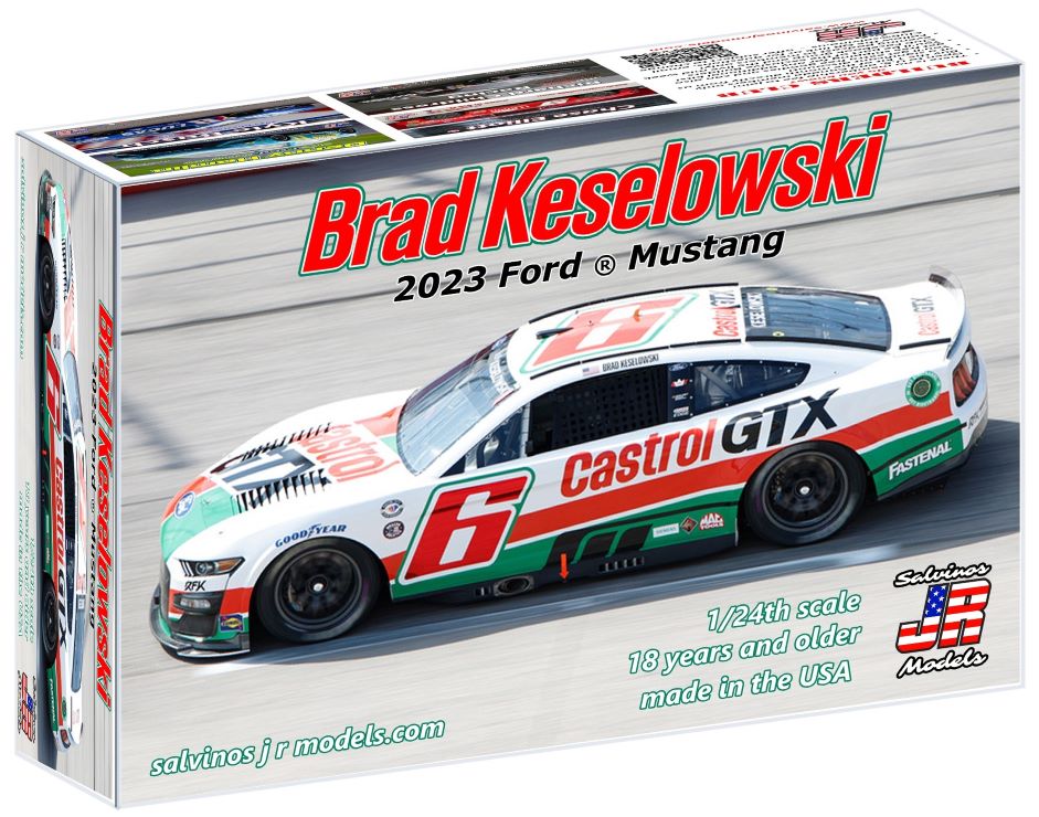 1/24 Brad Keselowski 2023 NASCAR Ford Mustang Race Car (Castrol GTX) (Ltd Prod)