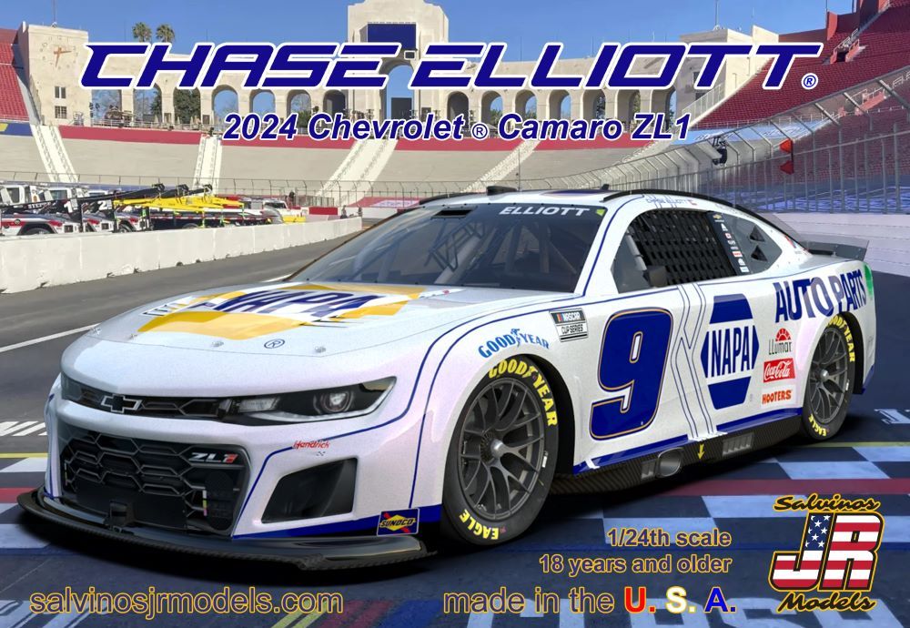 1/24 Chase Elliott 2024 NASCAR Chevrolet Camaro ZL1 Race Car (LA) (Ltd Prod)