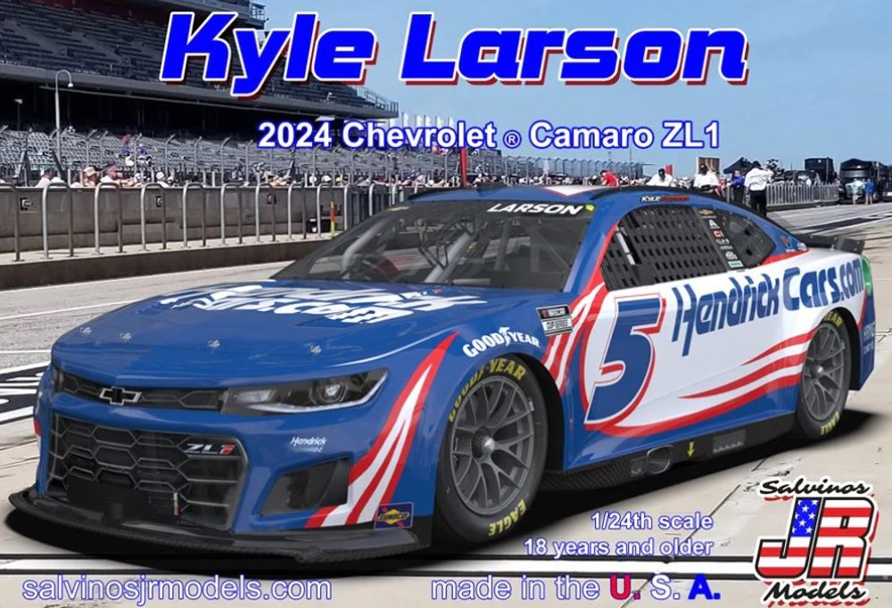 1/24 Kyle Larson 2024 NASCAR Chevrolet Camaro ZL1 Race Car (Primary Livery) (Ltd Prod)