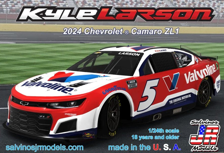 1/24 Kyle Larson 2024 NASCAR Chevrolet Camaro ZL1 Race Car (Valvoline) (Ltd Prod)