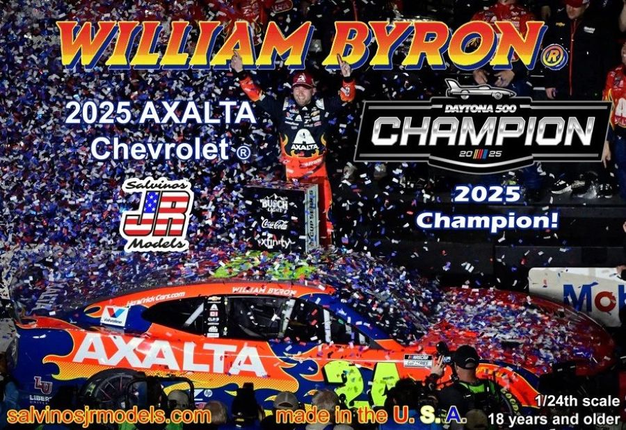 1/24 William Byron 2025 NASCAR Chevrolet Camaro ZL1 Winner Race Car (Daytona 500) (Ltd Prod)