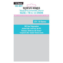 Deck Protector: Blood Bowl Compatible Sleeves 78 X 113mm (110) - Cats In Hat Inc.