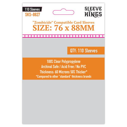 Deck Protector: Zombicide Compatible 76 X 88mm (110) - Cats In Hat Inc.