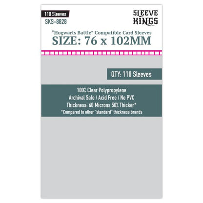 Deck Protector: Hogwarts Battle Large 76 X 102mm (110) - Cats In Hat Inc.