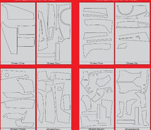 1/12 Ferrari Enzo Carbon Fiber Full Jacket Twill Weave Clear Template Decal Set For TAM