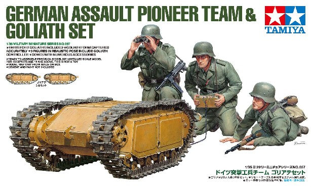 1/35 German Assault Pioneer Team (3) & Goliath Tracked Mines (2)