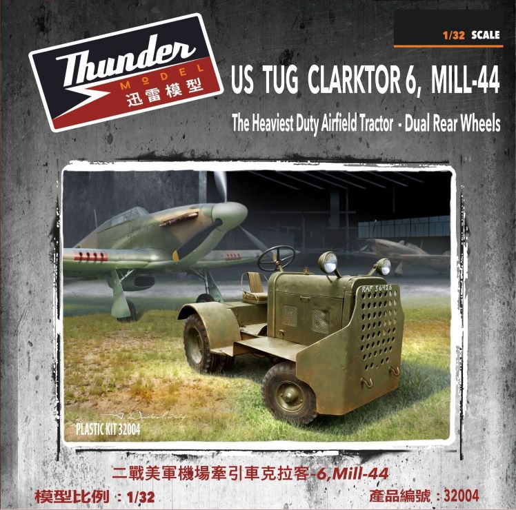 1/32 US Tug Clarktor 6 Mill44 Heavy Duty Airfield Tow Tractor