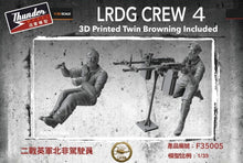 1/35 LRDG Crew Figure Set 4 (2 resin) w/Twin Browning Gun (3D printed)