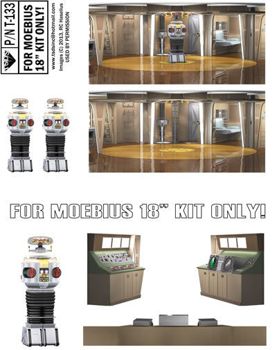 1/35 LiS Jupiter 2 Spaceship 18 Lower-Level Color Interior for MOE