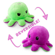 Reversible Octopus Plush: Purple & Green - Cats In Hat Inc.