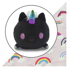 Plushie Tote: Black Unicorn/Rainbows - Cats In Hat Inc.