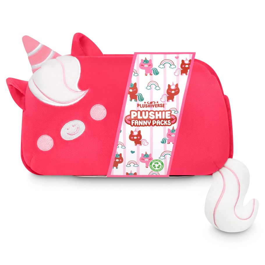 Plushie Fanny Pack: Ruby Red Unicorn By TeeTurtle