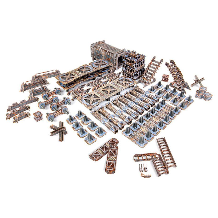 TinkerTurf Sci-Fi: Industrial Starter Set: Abandoned By Tinker House Games