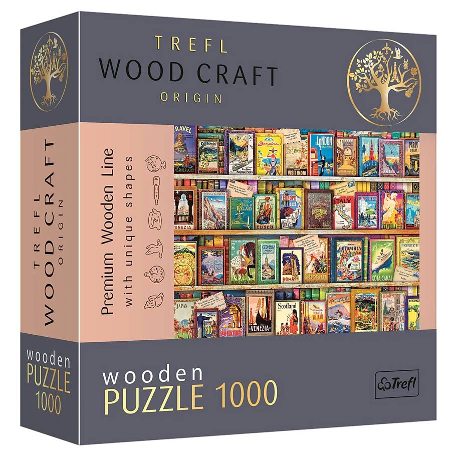 Puzzle: Woodcraft: World Travel Guides 1000 Piece